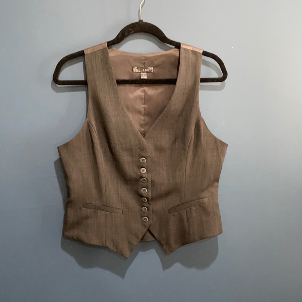 Grey / charcoal women vest